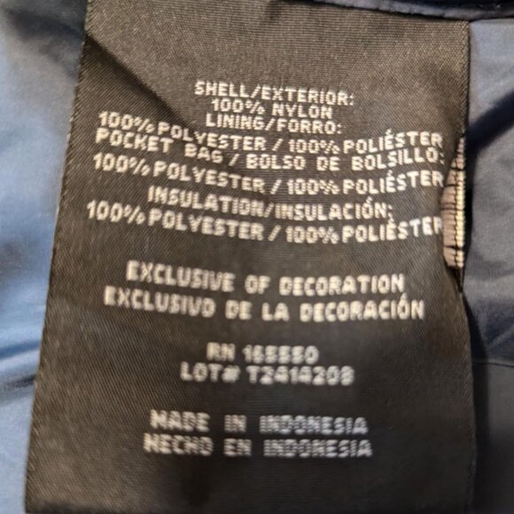 Womens Puffer Vest Small Blue 32 Degrees Heat Zipper Close Lightweight Insulated - Picture 5 of 6